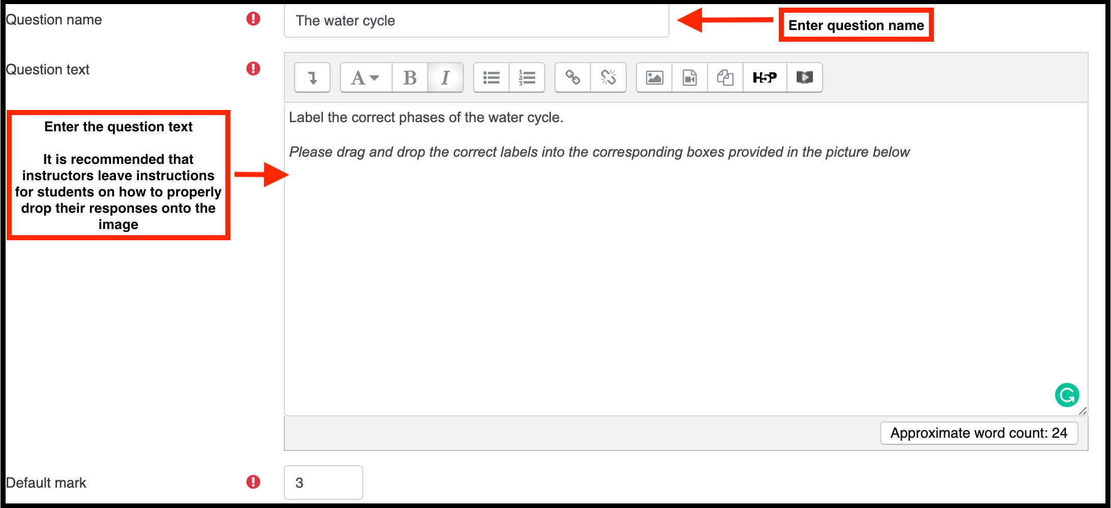 Drag and drop Question Types Powered by Kayako Help Desk Software